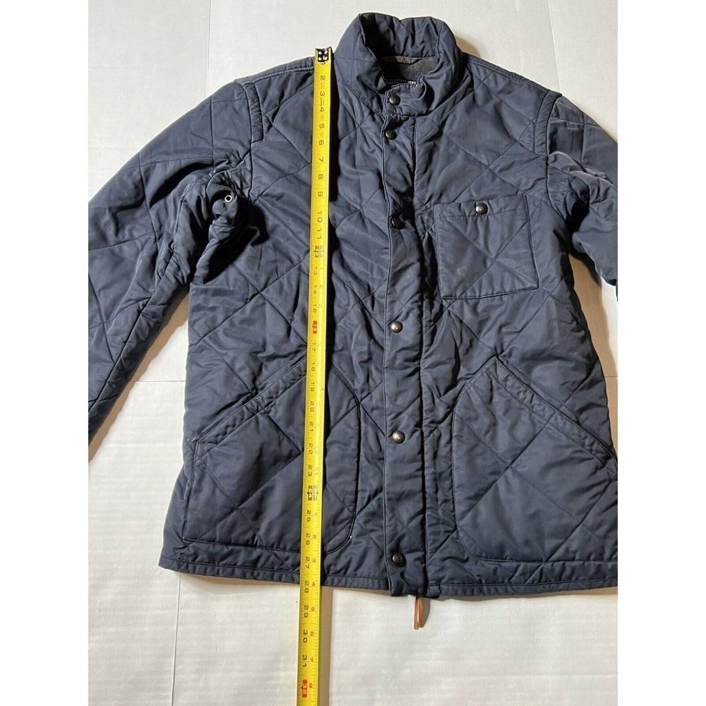 J Crew Quilted Navy Blue Field Jacket Thermore Insulated Men's Size Medium - Picture 2 of 15